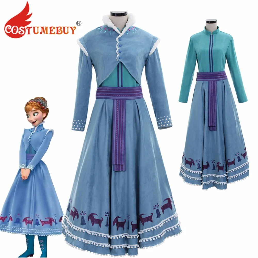 CostueBuy Snowman's Adventure Anna Dress Cosplay Costume Adult Women Halloween Christmas Wedding Dress Any Size L920
CostueBuy Snowman's Adventure Anna Dress Cosplay Costume Adult Women Halloween Christmas Wedding Dress Any Size L920