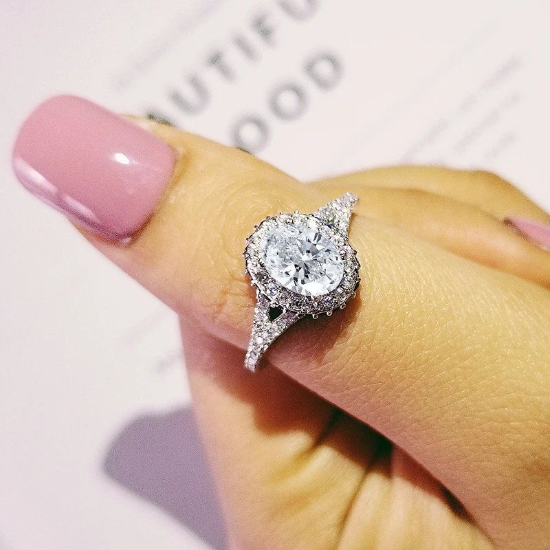 Moonso New 925 Sterling Silver Engagement Ring Genuine Pure 925 Sterling Silver Fine Jewelry Fashion Set For Wedding Women R4205
Moonso New 925 Sterling Silver Engagement Ring Genuine Pure 925 Sterling Silver Fine Jewelry Fashion Set For Wedding Women R4205