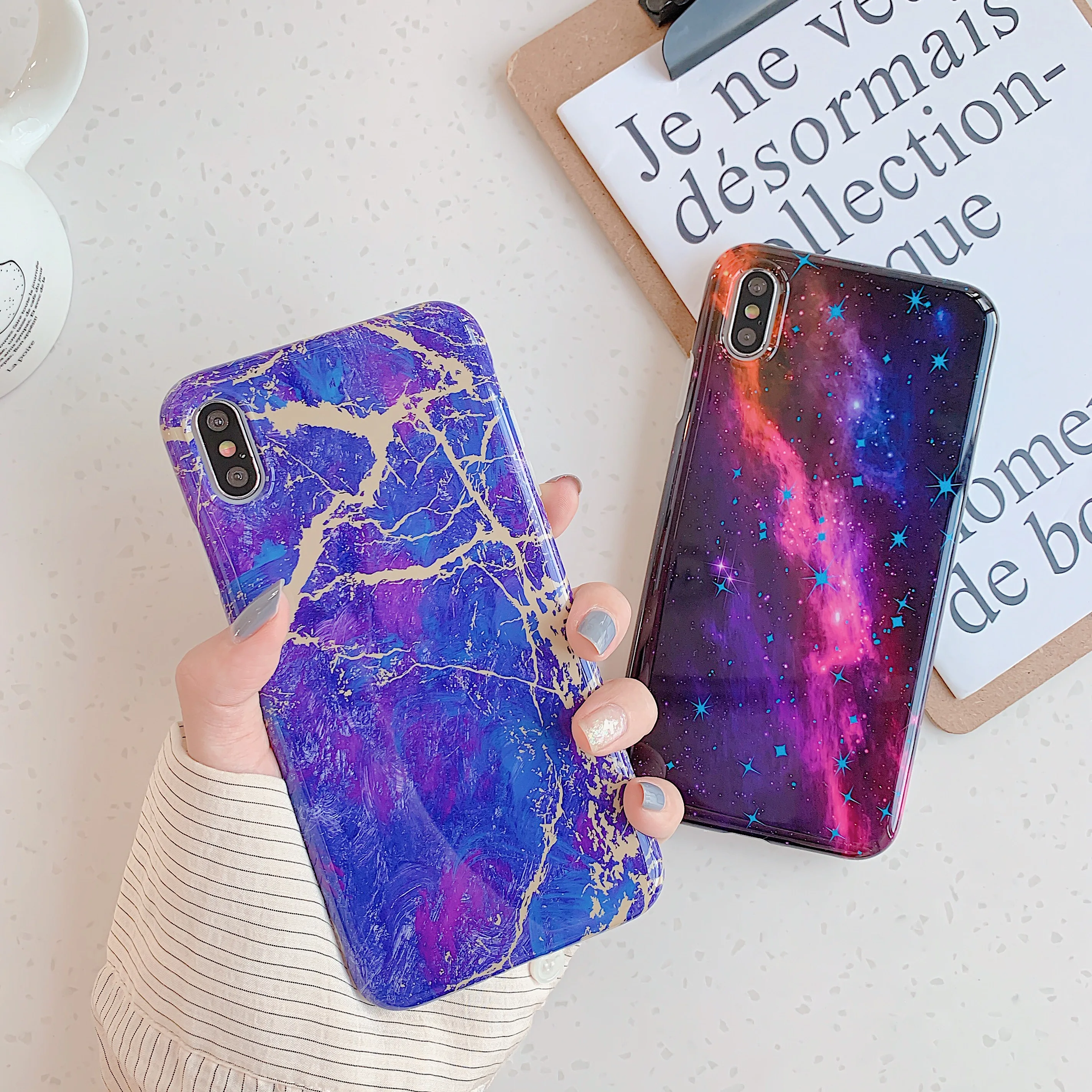 Starry sky Case on For iPhone X XS MAX Dream Pattern Cover for iPhone XR 8 7 6 6S Plus Soft TPU Silicone Phone Cases
Starry sky Case on For iPhone X XS MAX Dream Pattern Cover for iPhone XR 8 7 6 6S Plus Soft TPU Silicone Phone Cases