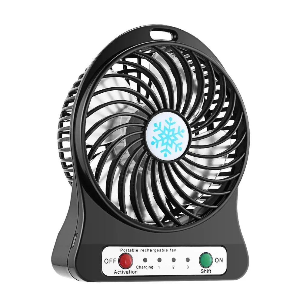 Portable Rechargeable LED Fan Air Cooler Mini Operated Desk USB Charging 3 Mode Speed Regulation LED Lighting Function
Portable Rechargeable LED Fan Air Cooler Mini Operated Desk USB Charging 3 Mode Speed Regulation LED Lighting Function