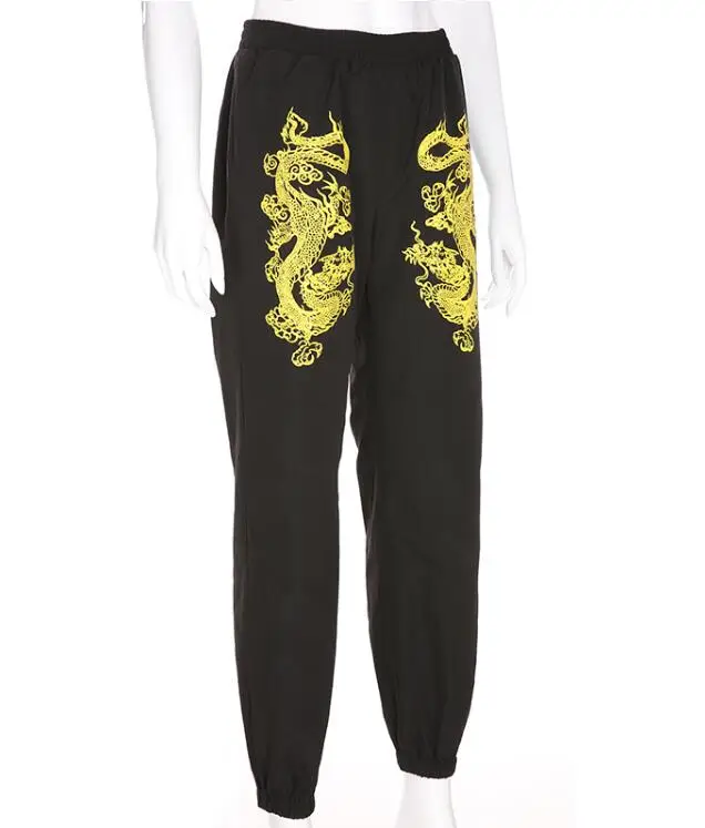 Summer Loose Streetwear Dragon Print High Waist Elastic Harem Pants 
Summer Loose Streetwear Dragon Print High Waist Elastic Harem Pants