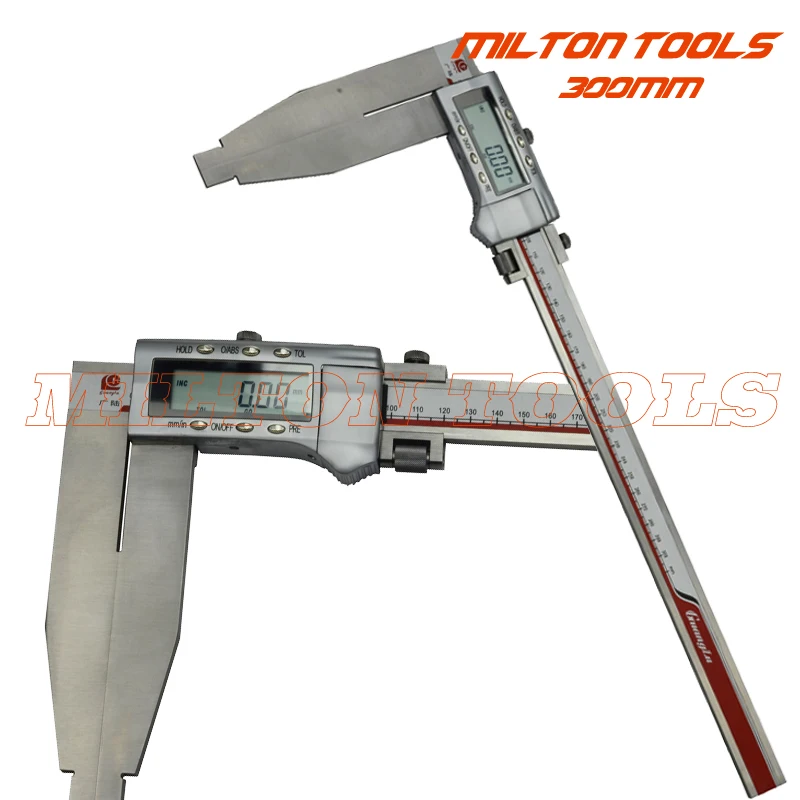 Guanglu brand 0-300mm stainless steel digital caliper 300x150mm heavu duty vernier with long jaw 150mm | Инструменты