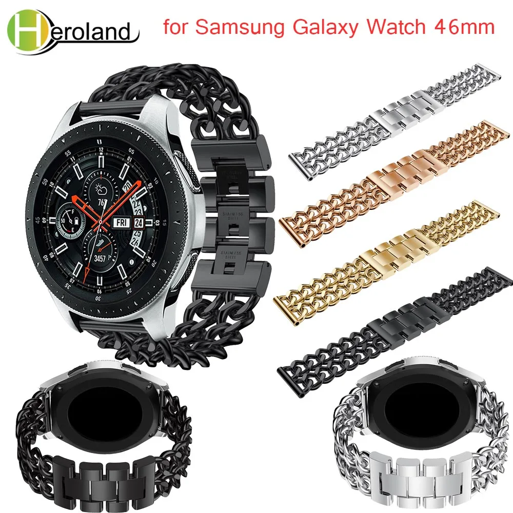 Для Samsung Galaxy Watch 46 мм ремешок для часов роскошный джинсовый ремешок с цепочкой из нержавеющей стали smartWatch ремешок для COROS PACE 3 металлический ремешок
Для Samsung Galaxy Watch 46 мм ремешок для часов роскошный джинсовый ремешок с цепочкой из нержавеющей стали smartWatch ремешок для COROS PACE 3 металлический ремешок
