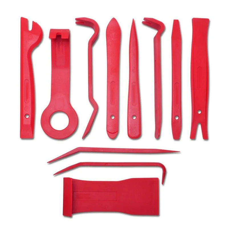 11pcs/set Car Audio Maintenance Red Kit Auto Trim Stereo Repair Panel Remover Pry Bar Car Dash Radio Door Trim Panel Clip Tool
11pcs/set Car Audio Maintenance Red Kit Auto Trim Stereo Repair Panel Remover Pry Bar Car Dash Radio Door Trim Panel Clip Tool