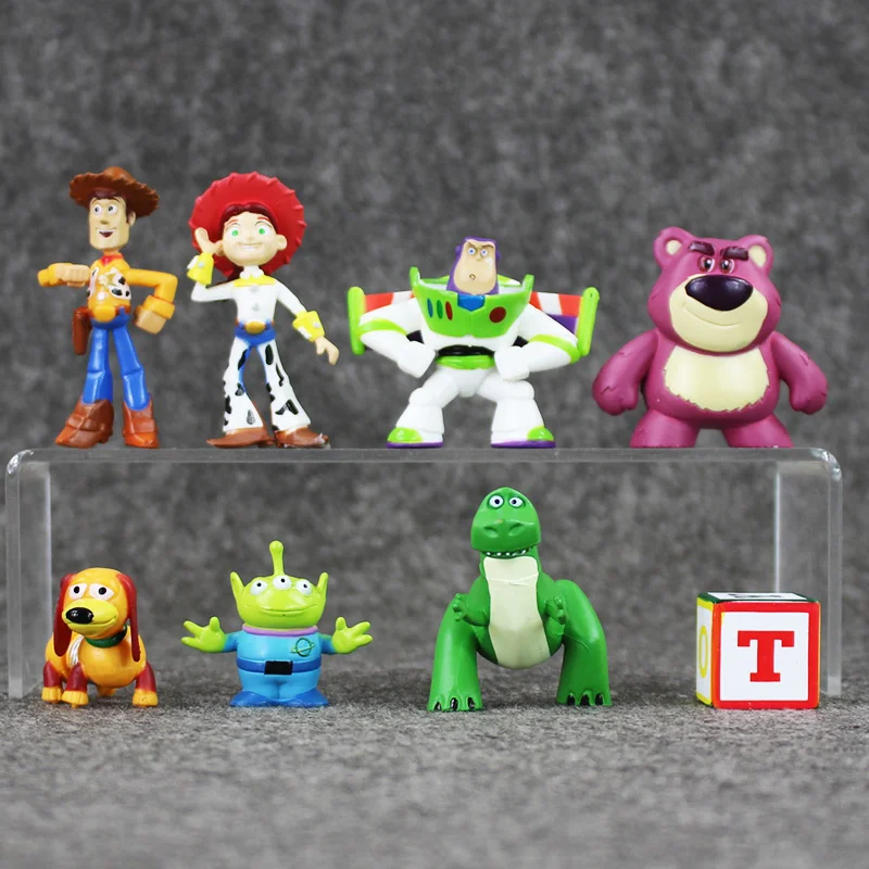 3-7cm 8Pcs/Lot Cute Toy Story 3 Buzz Lightyear Woody Jessie Mini PVC Action Figure Collection Model Toys Doll Gift for Kids
3-7cm 8Pcs/Lot Cute Toy Story 3 Buzz Lightyear Woody Jessie Mini PVC Action Figure Collection Model Toys Doll Gift for Kids