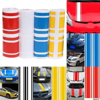 183 x 17.2cm Car-Styling 3D Car Hood Side Vinyl Stripe Sticker Body Bumper Decal Engine Cover Pinstripe 5 Colors
183 x 17.2cm Car-Styling 3D Car Hood Side Vinyl Stripe Sticker Body Bumper Decal Engine Cover Pinstripe 5 Colors
