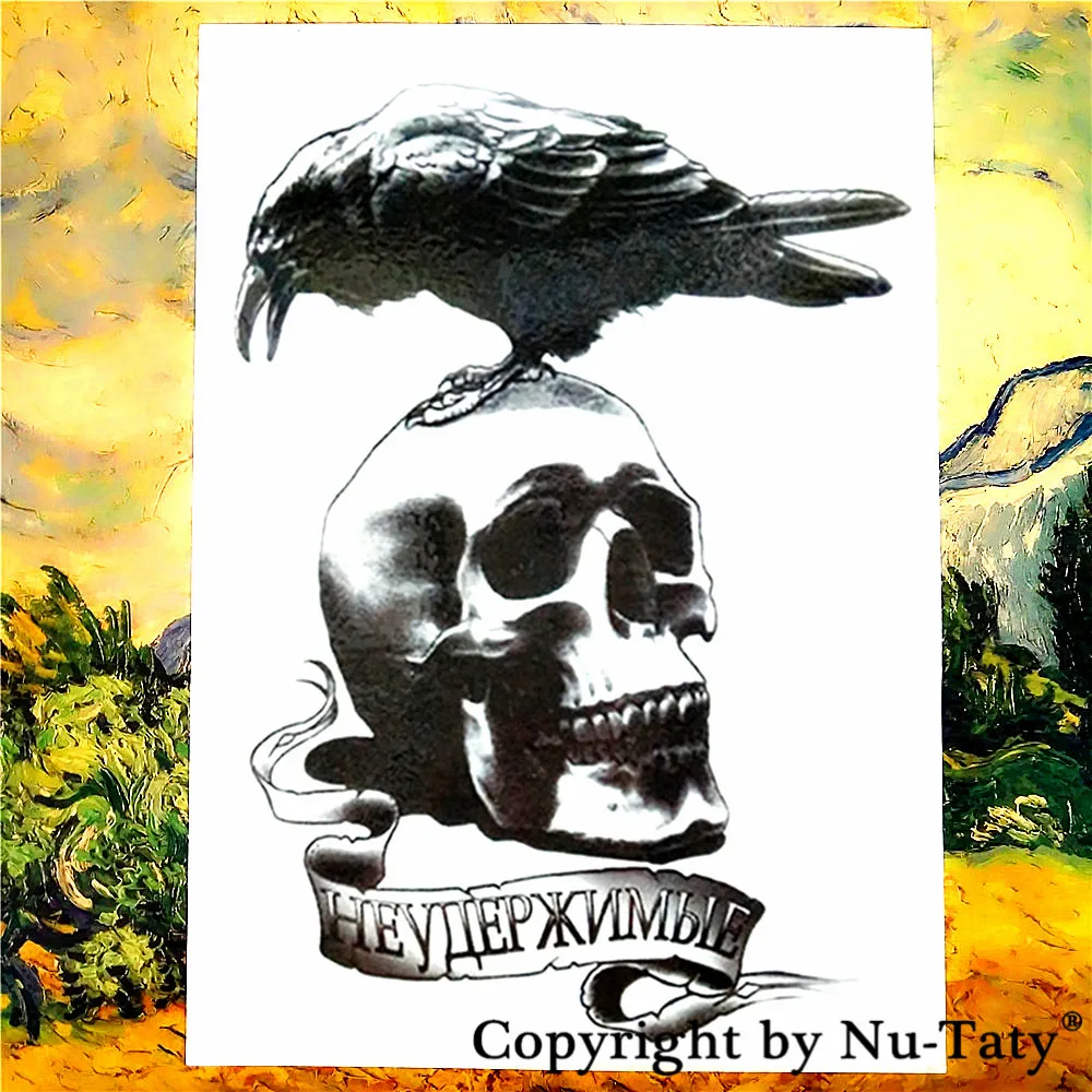 SHNAPIGN Crow Skull Temporary Tattoo Body Art Flash Tattoo Stickers 21*15cm Waterproof Tatoo Car Styling Home Decor Wall Sticker
SHNAPIGN Crow Skull Temporary Tattoo Body Art Flash Tattoo Stickers 21*15cm Waterproof Tatoo Car Styling Home Decor Wall Sticker