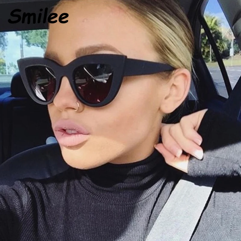 Women Matte Black Cat Eye Sunglasses Fashion Luxury Brand Designer Lady Female Mirror Points Sexy Retro Sun Glasses lunette
Women Matte Black Cat Eye Sunglasses Fashion Luxury Brand Designer Lady Female Mirror Points Sexy Retro Sun Glasses lunette