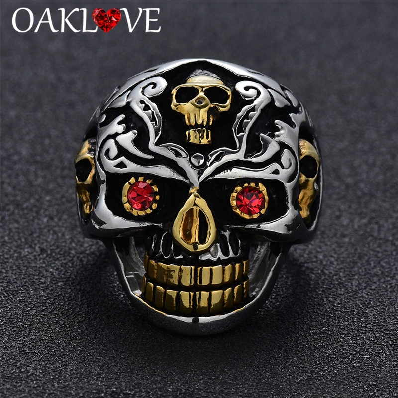 Punk Skull Rings Set (24)