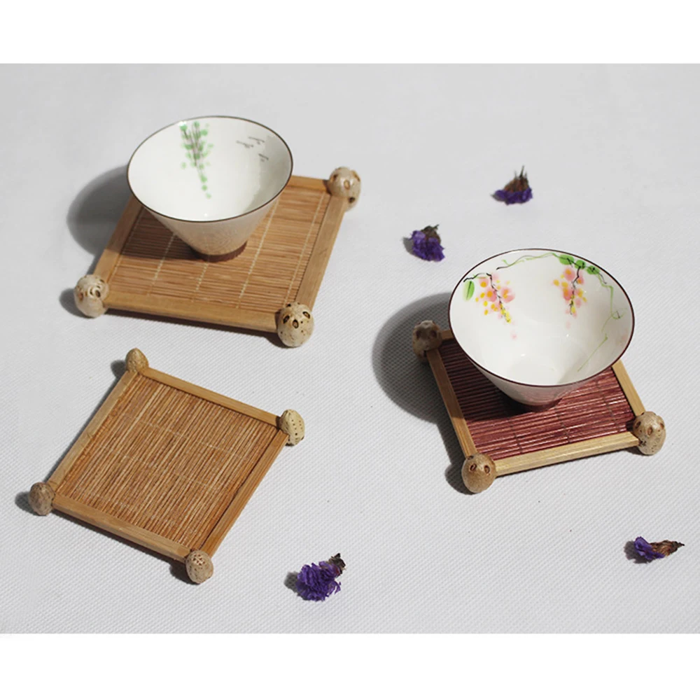 3pce/Set Bamboo Tea Cup Mat Wooden Coaster Tea Set Kitchen Accessories Placemat Cup Holder Dish Pot Pads Heat Insulation Saucer
3pce/Set Bamboo Tea Cup Mat Wooden Coaster Tea Set Kitchen Accessories Placemat Cup Holder Dish Pot Pads Heat Insulation Saucer