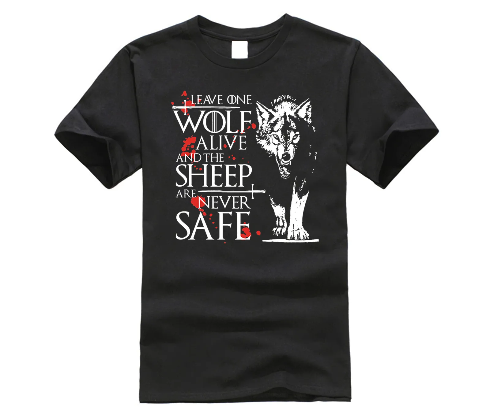 Leave One Wolf Alive - Arya Game of Thrones Stark Quote Inspired T-Shirt summer o neck tee, free shipping cheap tee2019 hot tees 
Leave One Wolf Alive - Arya Game of Thrones Stark Quote Inspired T-Shirt summer o neck tee, free shipping cheap tee2019 hot tees