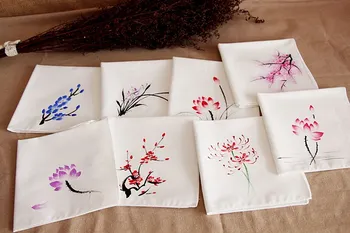 Elegant Hand Painting Cotton Handkerchiefs Women Gift Cotton Linen Hand towel Fashion Accessories Small kerchief 30x30cm
Elegant Hand Painting Cotton Handkerchiefs Women Gift Cotton Linen Hand towel Fashion Accessories Small kerchief 30x30cm