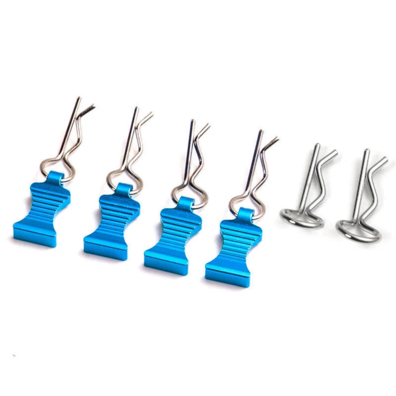 1 Set R-type Body Shell Clips Pin with Aluminum Mount Set For 1/8 1/10 1/12 RC Cars Toys Parts Accessories