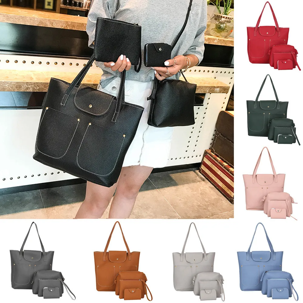 2019 Solid Color Quality Guaranteed brand New All-match Handbag 4Pcs Women Pattern Leather Handbag+Crossbody Bag+Messenge A1
2019 Solid Color Quality Guaranteed brand New All-match Handbag 4Pcs Women Pattern Leather Handbag+Crossbody Bag+Messenge A1