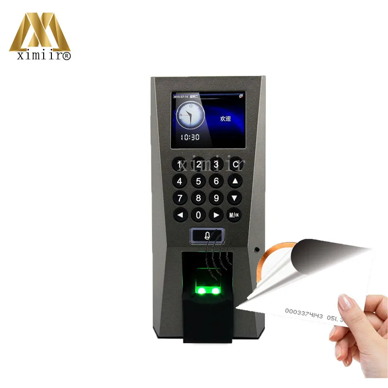 

ZK F18 Fingerprint Access Control System TCP/IP Communication Door Access Control And Time Attendance With RFID Card Reader
