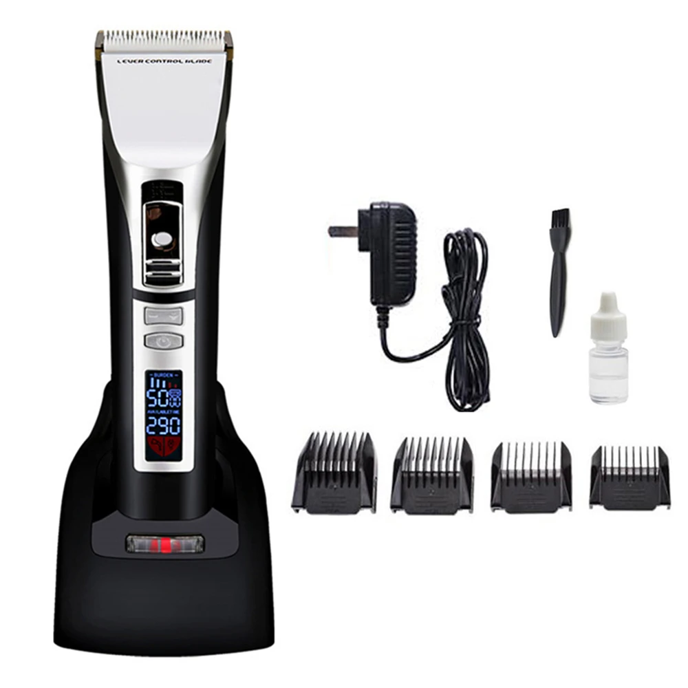 New 9100 Professional Pet Hair Trimmer Rechargeable Dog Cat Grooming Clipper LED Speed/Power Display Haircut Machine 110-240V EU
New 9100 Professional Pet Hair Trimmer Rechargeable Dog Cat Grooming Clipper LED Speed/Power Display Haircut Machine 110-240V EU