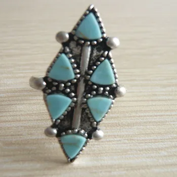 Wholesale Big Vintage Jewelry Tibet Silver Alloy Ring Six Little Artificial stone Triangle Combination Unique Rings
Wholesale Big Vintage Jewelry Tibet Silver Alloy Ring Six Little Artificial stone Triangle Combination Unique Rings