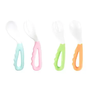 2Pcs Flexible Baby Spoon Fork Set Adjustable Children Learning Dishes Tableware Baby Spoon Cutlery Set
2Pcs Flexible Baby Spoon Fork Set Adjustable Children Learning Dishes Tableware Baby Spoon Cutlery Set