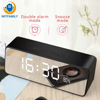 Digital Alarm Clock Snooze Home Desktop Clocks Bluetooth Electronic LED Display FM Radio Speaker Watch Table Clock Despertador
Digital Alarm Clock Snooze Home Desktop Clocks Bluetooth Electronic LED Display FM Radio Speaker Watch Table Clock Despertador