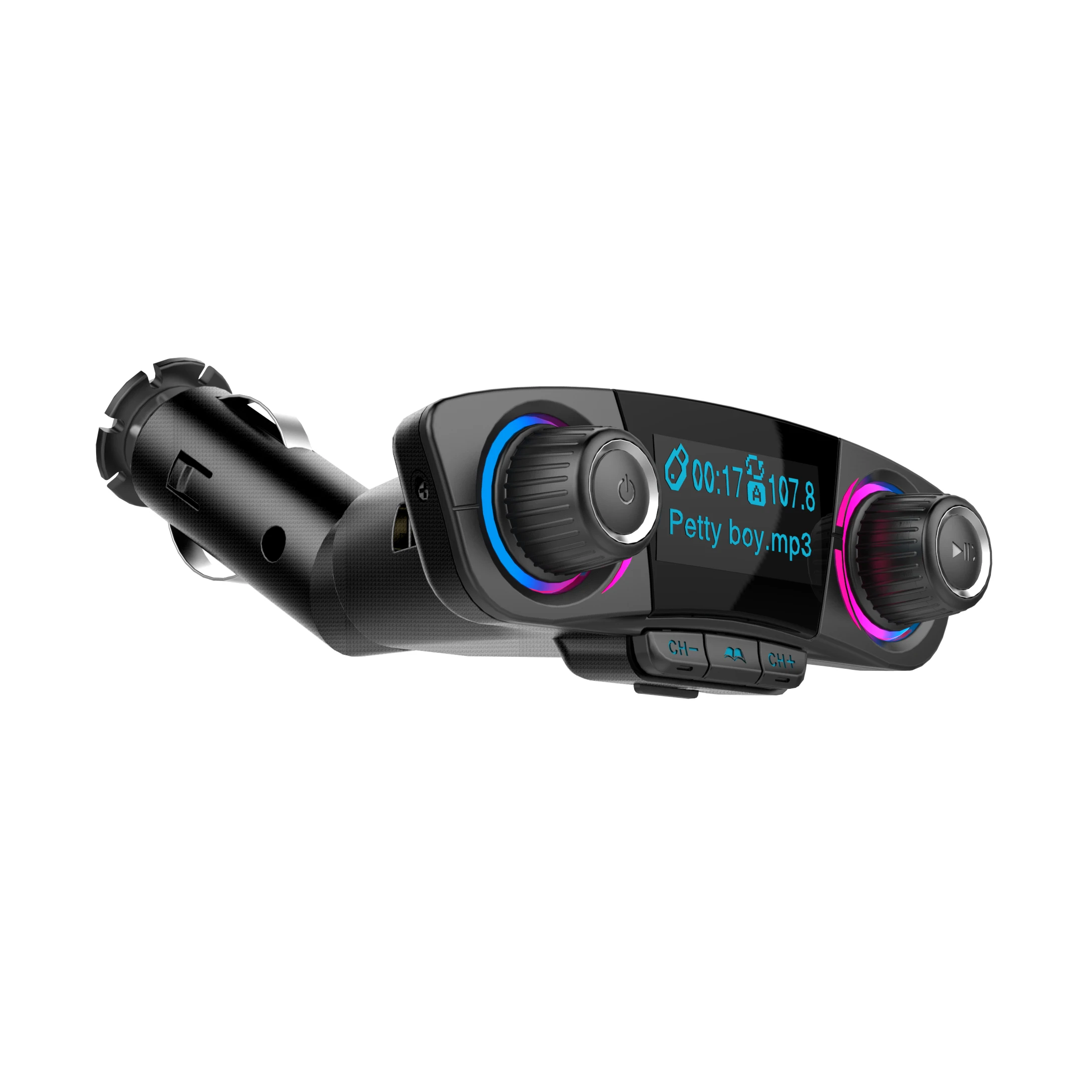New Large Screen Bluetooth Car Mp3 Player FM Transmitter Modulator Wireless Handsfree Music Audio with AUX Interface Car Charger
New Large Screen Bluetooth Car Mp3 Player FM Transmitter Modulator Wireless Handsfree Music Audio with AUX Interface Car Charger