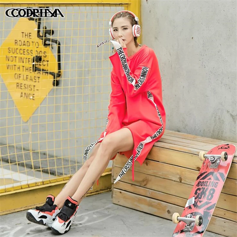 Women Dress 2018 Street personality trend long sleeve Dress Female Loose cotton spring autumn Splicing Dresses Vestidos
Women Dress 2018 Street personality trend long sleeve Dress Female Loose cotton spring autumn Splicing Dresses Vestidos