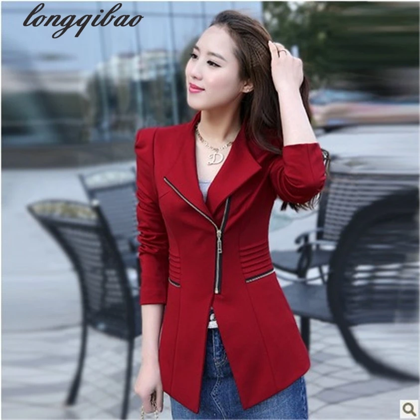 2019 Spring and Autumn new fashion elegant Slim zipper temperament jacket women AL7055
2019 Spring and Autumn new fashion elegant Slim zipper temperament jacket women AL7055