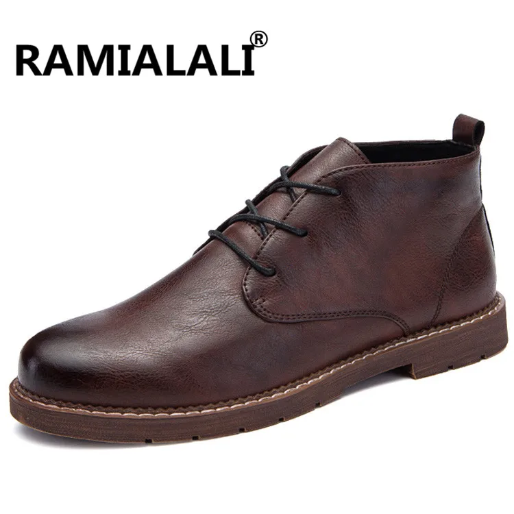 Autumn Men's Casual Boots Fashion Leisure Business Ankle Boots Breathable Lace Up Martin Boots Man Leather High Top Shoes
Autumn Men's Casual Boots Fashion Leisure Business Ankle Boots Breathable Lace Up Martin Boots Man Leather High Top Shoes