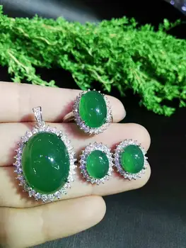Koraba Fine Jewelry 925 Silver Inlaid Natural Chalcedony Pendant Necklace Ring Bracelet Set Multiple Styles Gifts Free Shipping
Koraba Fine Jewelry 925 Silver Inlaid Natural Chalcedony Pendant Necklace Ring Bracelet Set Multiple Styles Gifts Free Shipping