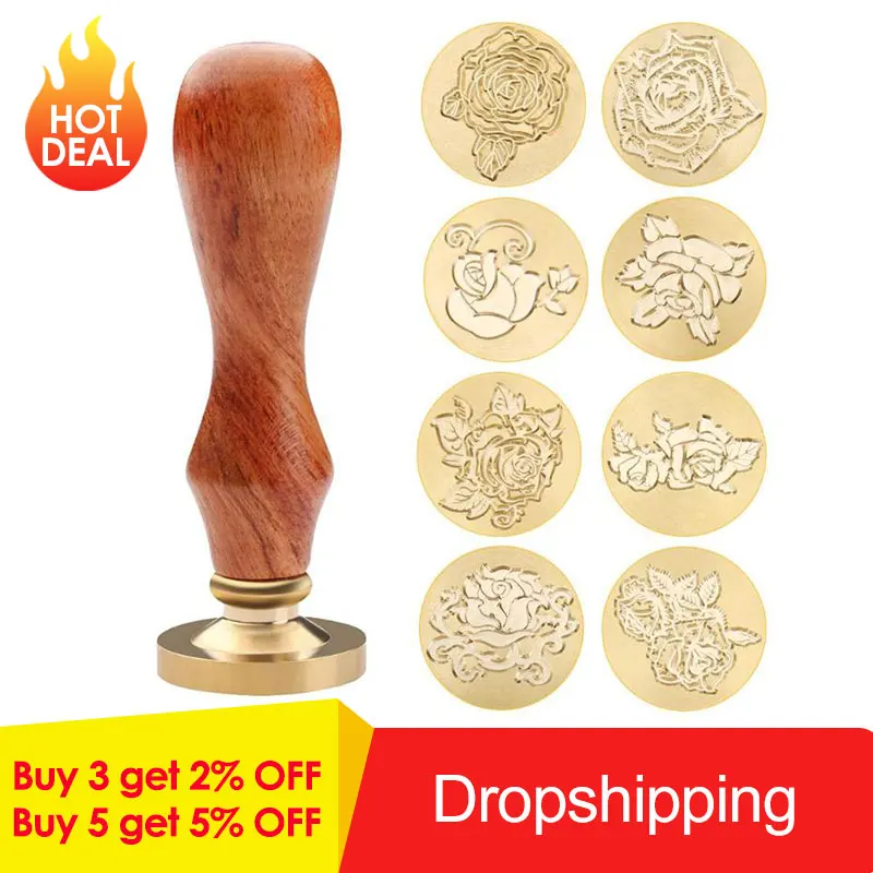 Retro Sealing Wax Wood Stamp DIY Envelope Card Decoration Wedding Love Rose Flower Pattern Retro Wood Handle Seal Craft Gifts
Retro Sealing Wax Wood Stamp DIY Envelope Card Decoration Wedding Love Rose Flower Pattern Retro Wood Handle Seal Craft Gifts