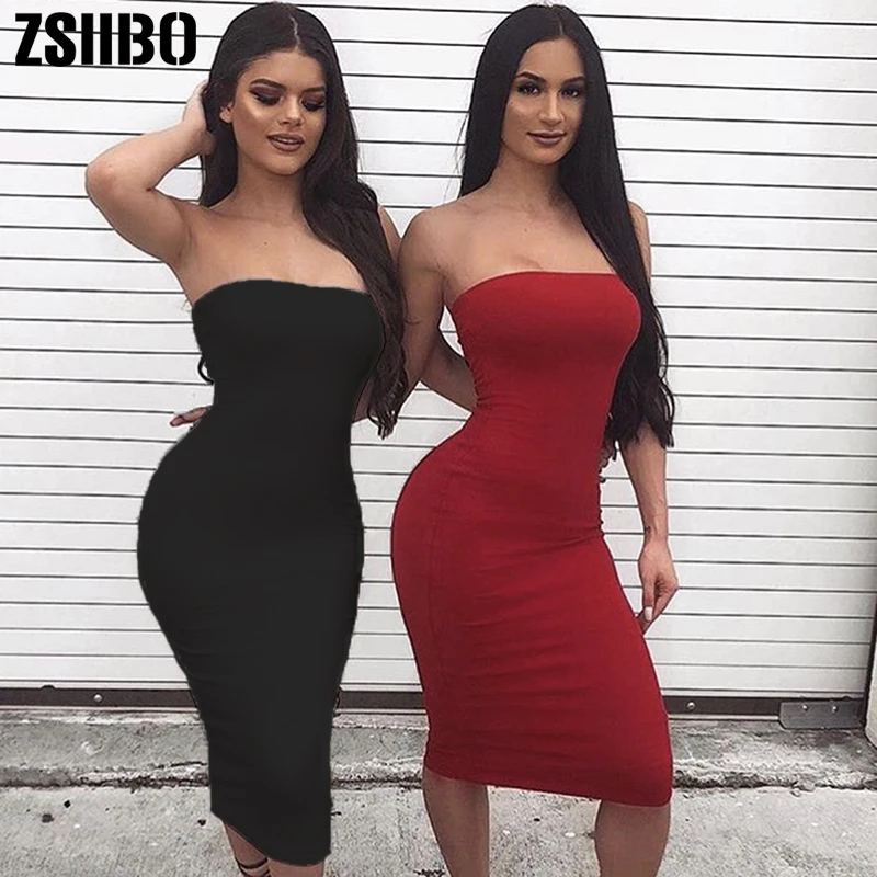 ZSIIBO Sexy Off Shoulder Tube Dress Summer Women Black White Basic Bodycon Sundress Strapless Stretchy Bandage Robe Femme
ZSIIBO Sexy Off Shoulder Tube Dress Summer Women Black White Basic Bodycon Sundress Strapless Stretchy Bandage Robe Femme