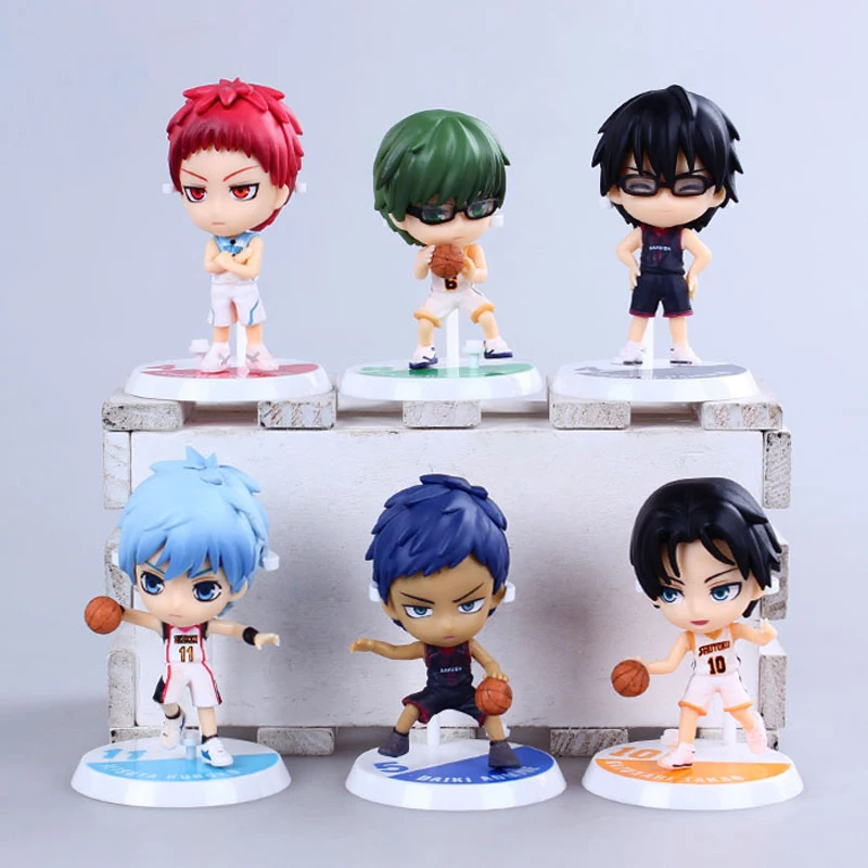 Free Shipping 6pcs/set Japanese anime Kuroko no Basuke PVC Action Figure Collection Model Toy
Free Shipping 6pcs/set Japanese anime Kuroko no Basuke PVC Action Figure Collection Model Toy