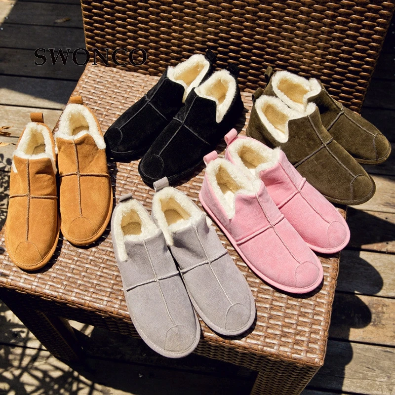 SWONCO Women's Flats Shoes Winter Fisherman Shoe Thick Warm Plush Loafers Shoes Woman Winter Leather Flat Shoe Women Footwear
SWONCO Women's Flats Shoes Winter Fisherman Shoe Thick Warm Plush Loafers Shoes Woman Winter Leather Flat Shoe Women Footwear