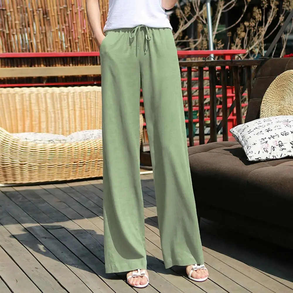 2019 summer new large size straight pants Korean high waist elastic casual loose thin nine ankle-length pants women trousers
2019 summer new large size straight pants Korean high waist elastic casual loose thin nine ankle-length pants women trousers