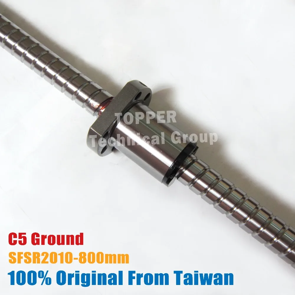 Taiwan TBI original SFS2010 ballscrew 800mm C5 ground with SFS type ball but 10mm lead for CNC kit SFS
Taiwan TBI original SFS2010 ballscrew 800mm C5 ground with SFS type ball but 10mm lead for CNC kit SFS