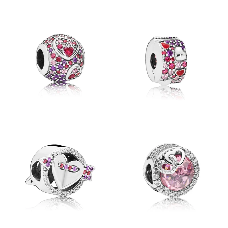 Authentic 925 Sterling Silver Heart Pink Zircon Fit Pandora Original Charm Bracelet Silver 925 Christmas Beads Fashion Jewelry
Authentic 925 Sterling Silver Heart Pink Zircon Fit Pandora Original Charm Bracelet Silver 925 Christmas Beads Fashion Jewelry