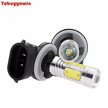 

2Pcs/Lot 11W H27 881 880 889 890CREE XP-E Q5 4-COB LED Projector Lens Car DRL Fog Light Bulb For Chevrolet Dodge GMC Ford