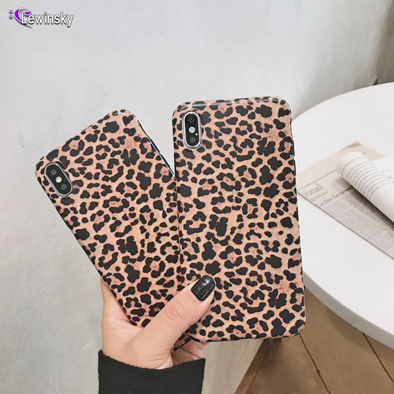 Fashion Leopard print Phone Case For iphone XS Max XR X Case For iphone 6 S 6S 8 7 plus Back Cover Luxury Soft Cases Matte Capa
Fashion Leopard print Phone Case For iphone XS Max XR X Case For iphone 6 S 6S 8 7 plus Back Cover Luxury Soft Cases Matte Capa