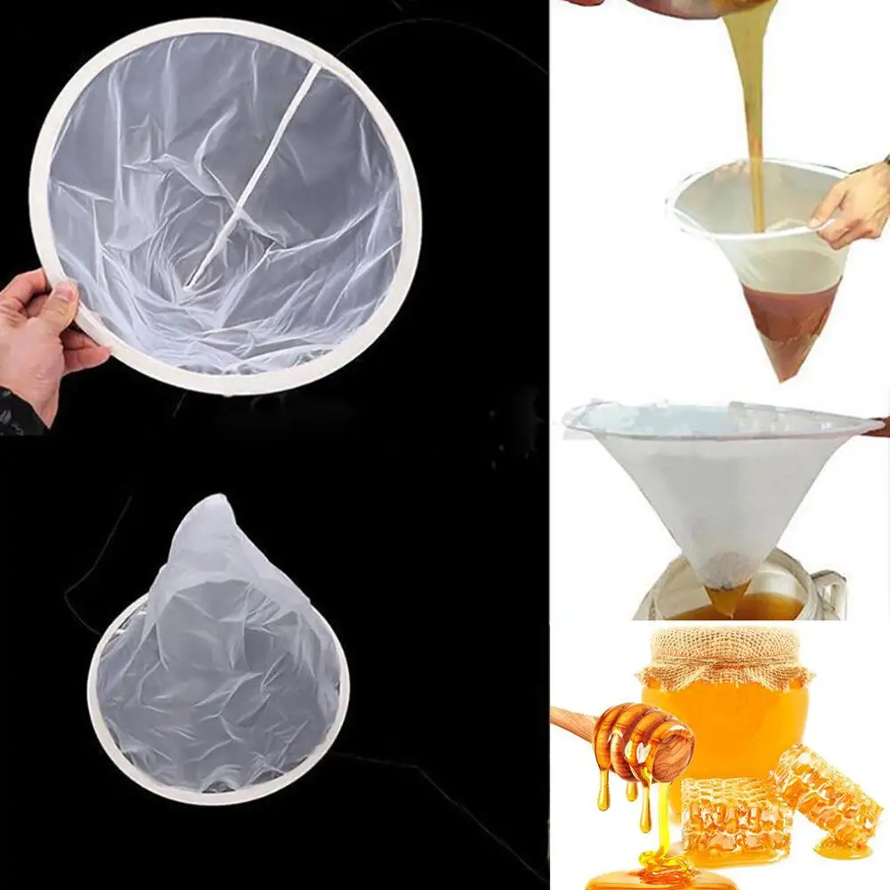 150 mesh Nylon Sieve Mesh Honey Filter Pure funnel shape Strainer Net Screen Beekeeping Supplies Tool Impurity filter cloth FD
150 mesh Nylon Sieve Mesh Honey Filter Pure funnel shape Strainer Net Screen Beekeeping Supplies Tool Impurity filter cloth FD