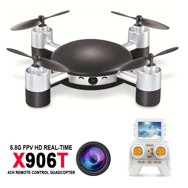 Quadcopter Mini Drone MJX X906T 5.8G FPV 720P CAM 2.4G 4CH 6 Axis Gyro Quadcopter 360 Degree Flip RC Helicopter Quadrocopter
Quadcopter Mini Drone MJX X906T 5.8G FPV 720P CAM 2.4G 4CH 6 Axis Gyro Quadcopter 360 Degree Flip RC Helicopter Quadrocopter