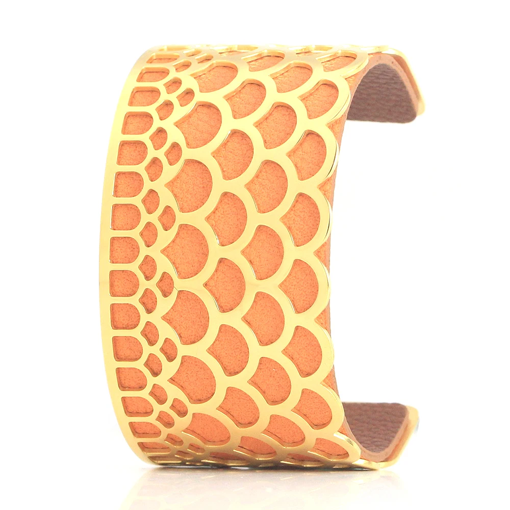 Legenstar Bracelet&Bangle for Women Scale Stainless Steel Reversible Leather Bijoux Manchette Bracelet Gold Color Pulseiras
Legenstar Bracelet&Bangle for Women Scale Stainless Steel Reversible Leather Bijoux Manchette Bracelet Gold Color Pulseiras
