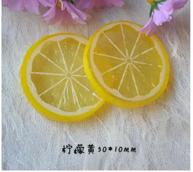 100 pcs Kawaii Glitter Simulation Fruit Lemon Slice Resin Flatback Cabochon Food Art Decoration Charm Craft DIY 50 * 10 mm
100 pcs Kawaii Glitter Simulation Fruit Lemon Slice Resin Flatback Cabochon Food Art Decoration Charm Craft DIY 50 * 10 mm