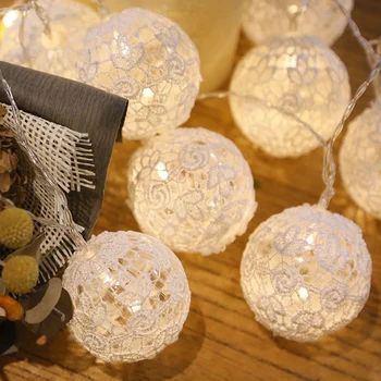 LED String Lace Balls Garland Light Fairy Lights Christmas 1.5m Holiday Wedding Party Lanterns Decoration Battery Powered #
LED String Lace Balls Garland Light Fairy Lights Christmas 1.5m Holiday Wedding Party Lanterns Decoration Battery Powered #