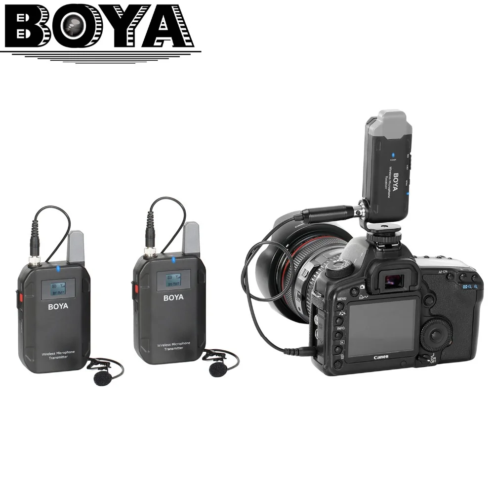BOYA BY-TM7 Dual Channel Handheld Wireless Microphone System with Easy LCD Screen for DSLR Camera Sony Camcorder Audio Tuner
BOYA BY-TM7 Dual Channel Handheld Wireless Microphone System with Easy LCD Screen for DSLR Camera Sony Camcorder Audio Tuner