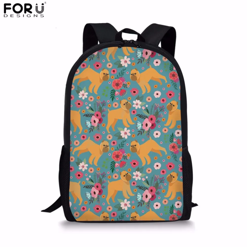 FORUDESIGNS School Bags for Children Brussels Griffon Flower Print Primary School Backpack Girls Boys Book Bag Bolsa Mochila New
FORUDESIGNS School Bags for Children Brussels Griffon Flower Print Primary School Backpack Girls Boys Book Bag Bolsa Mochila New