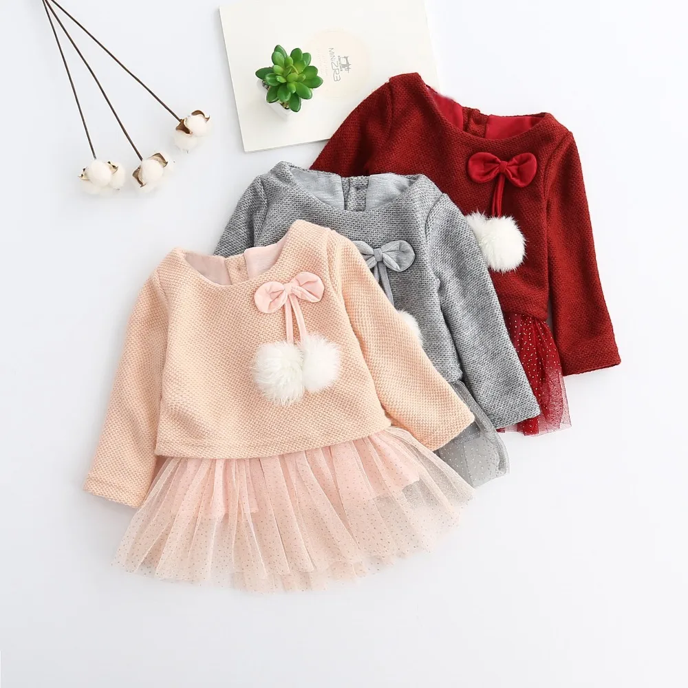 WYNNE GADIS Autumn Baby Girls Long Sleeve O Neck Bow Mesh Kids Dress Princess Party Infant Knitwear Tutu Dresses vestidos
WYNNE GADIS Autumn Baby Girls Long Sleeve O Neck Bow Mesh Kids Dress Princess Party Infant Knitwear Tutu Dresses vestidos
