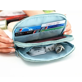 Yesello Polyester Double Zipper Passport Wallet Card Holder Date Line SD Card USB Cable Digital Device Bag
Yesello Polyester Double Zipper Passport Wallet Card Holder Date Line SD Card USB Cable Digital Device Bag