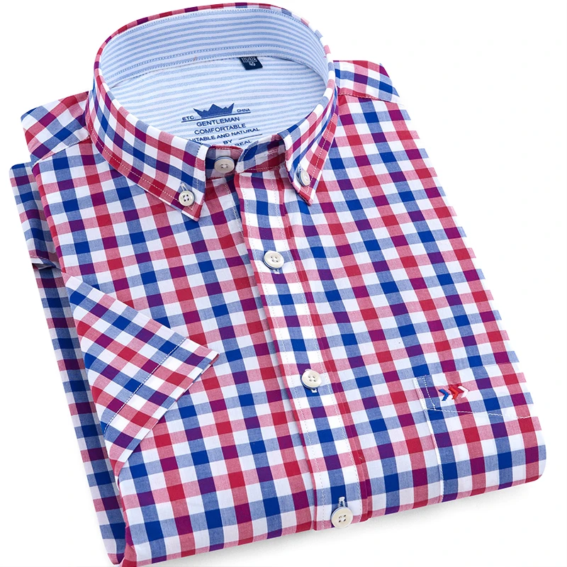 Mens Plaid Shirt Pure Cotton Summer Mens 100% Cotton Casual Shirt Fashion man Shirt Oxford Shirts
Mens Plaid Shirt Pure Cotton Summer Mens 100% Cotton Casual Shirt Fashion man Shirt Oxford Shirts