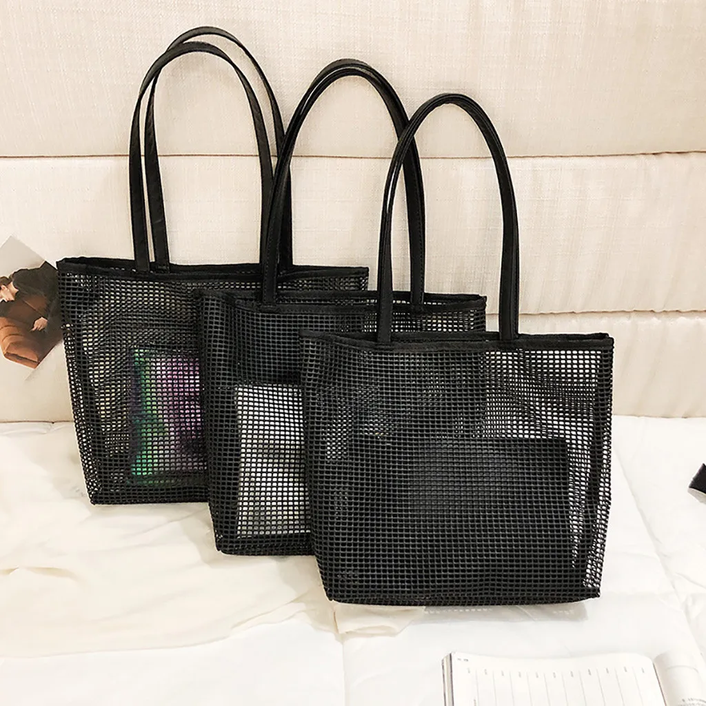 2019 Women Transparent bag Big Size Handbag Tote Ladies Casual Shoulder Bag High capacity shopping sac laser Beach Bolsa 2PC
2019 Women Transparent bag Big Size Handbag Tote Ladies Casual Shoulder Bag High capacity shopping sac laser Beach Bolsa 2PC