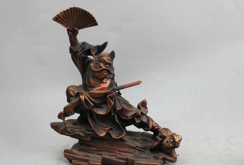 Chinese Pure Bronze Zhong Kui ChungKuel Catch Devil Ghost Avoid Evil Statue a 0518
Chinese Pure Bronze Zhong Kui ChungKuel Catch Devil Ghost Avoid Evil Statue a 0518