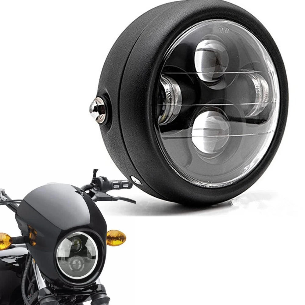 6.5" Retro Motorcycle Cafe Racer Headlight for harley Sportster Bobber Chopper Cruiser Round LED HeadLamp Bulb
6.5" Retro Motorcycle Cafe Racer Headlight for harley Sportster Bobber Chopper Cruiser Round LED HeadLamp Bulb